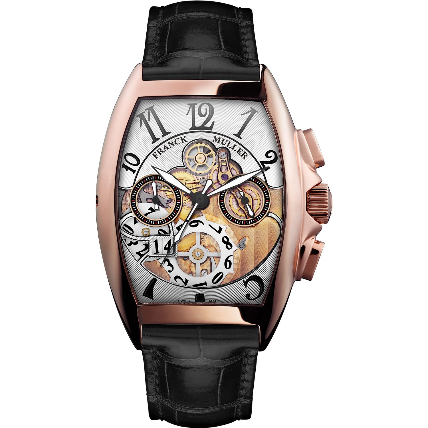 Franck Muller Cintree Curvex Black 8083 CC GD SQT 5N