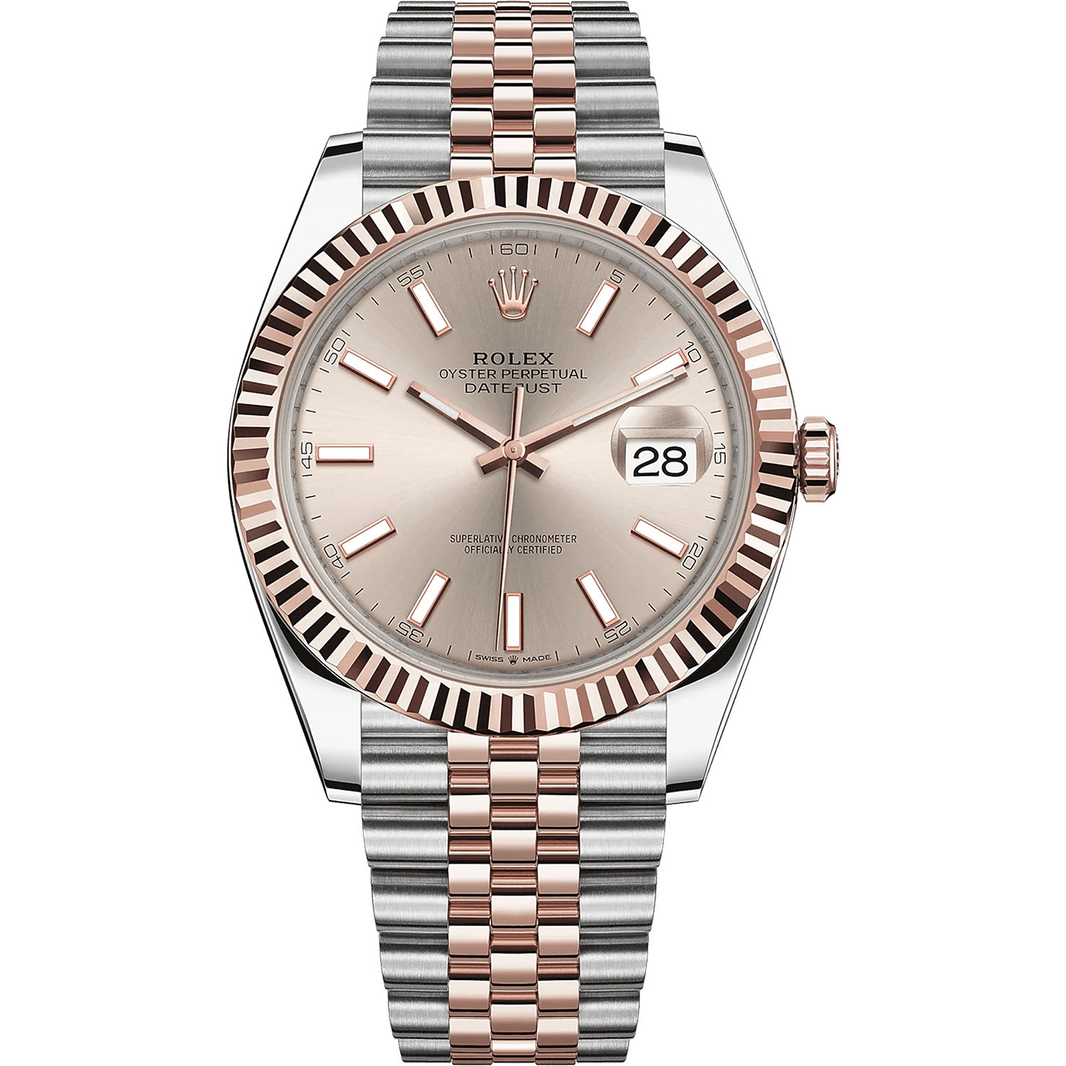 Rolex datejust 41 outlet steel and rose gold