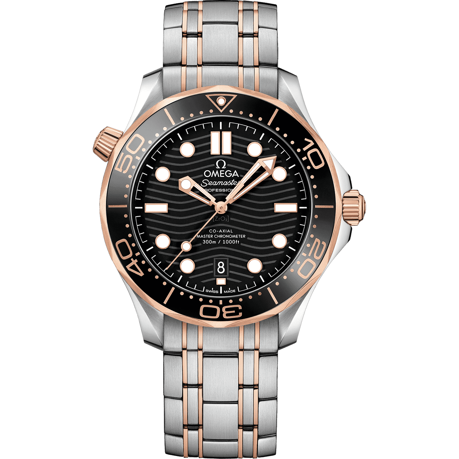 Omega seamaster 2025 black and gold