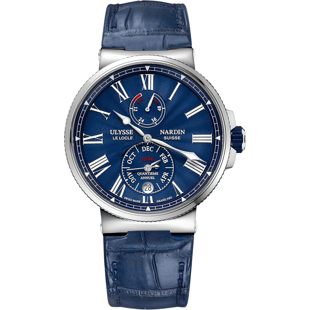 Ulysse Nardin Marine Chronometer Annual Calendar Blue 1133 210 E3