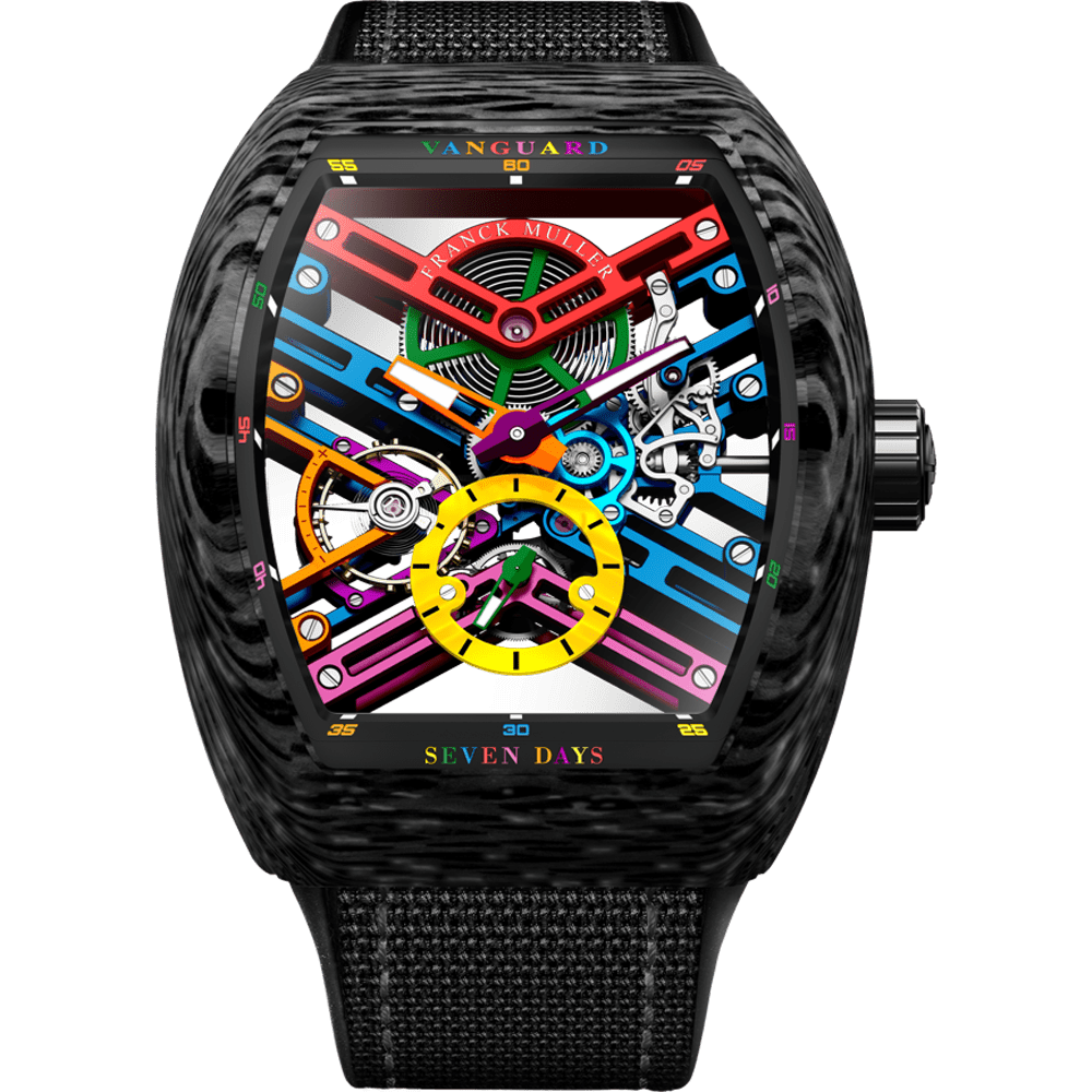 Franck Muller Vanguard V45 Seven Days Black V 45 S6 SQT COL