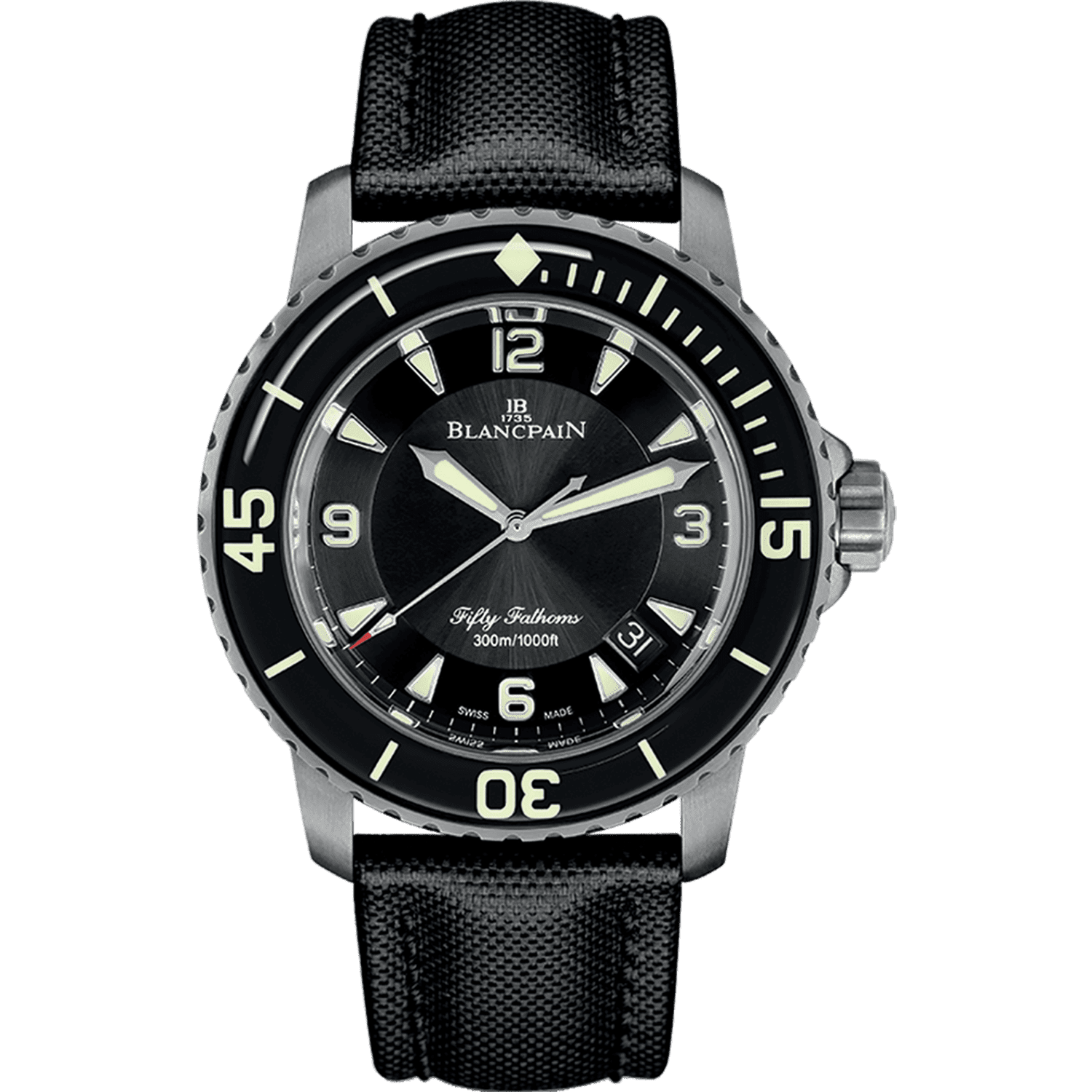 Blancpain Fifty Fathoms Black 5015 12B30 B52