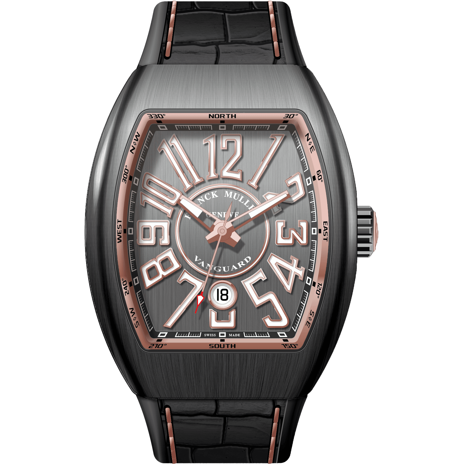 Franck Muller Vanguard V45 Black V 45 SC DT TT NR BR 5N