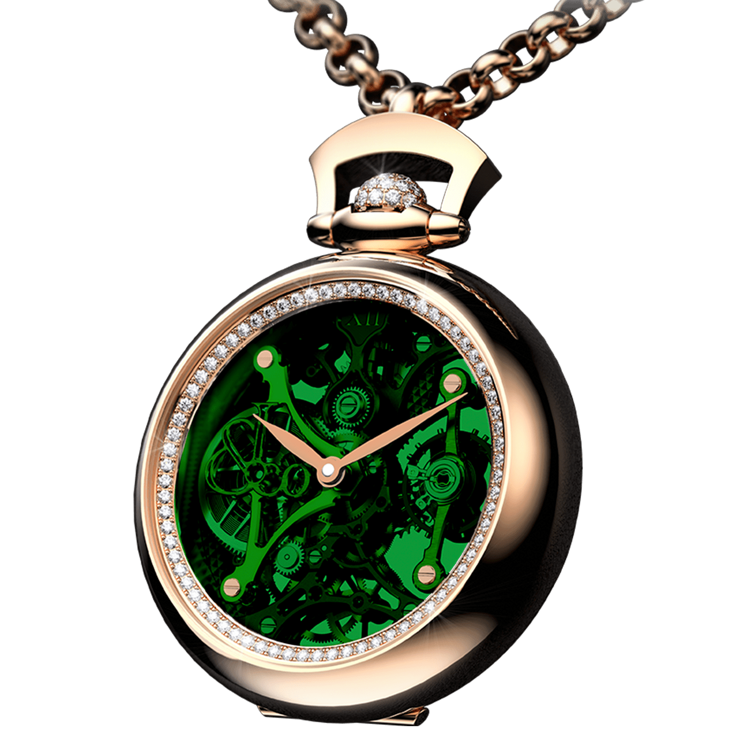 Jacob Co. Brilliant Watch Pendant BS200.40.RD.QG.A