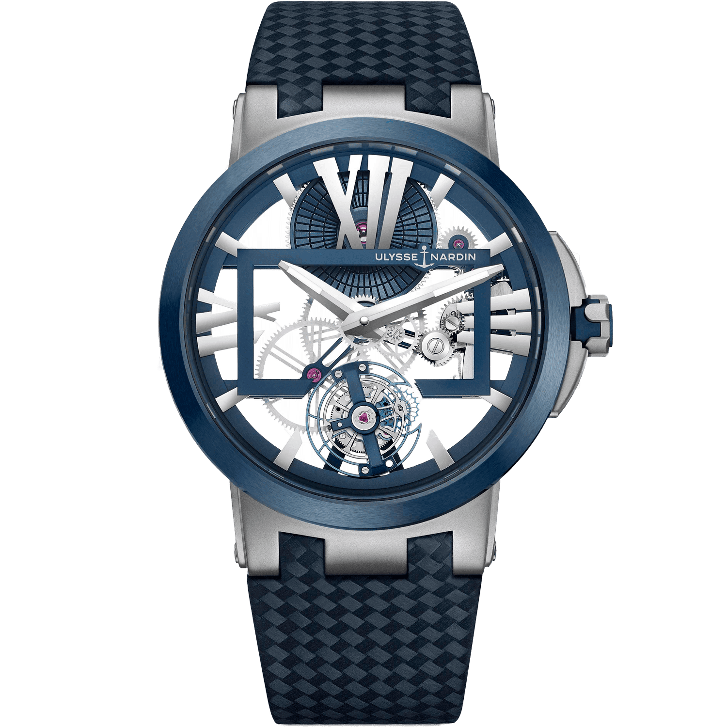 Ulysse Nardin Executive Skeleton Tourbillon Blue 1713 139 43