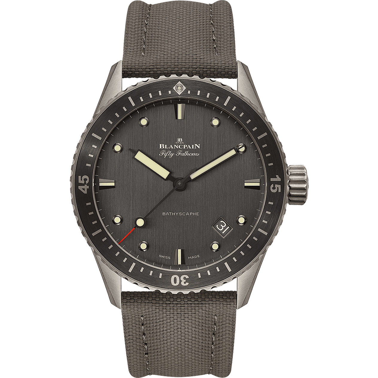 Blancpain Fifty Fathoms Bathyscaphe Grau 5000 1210 G52A