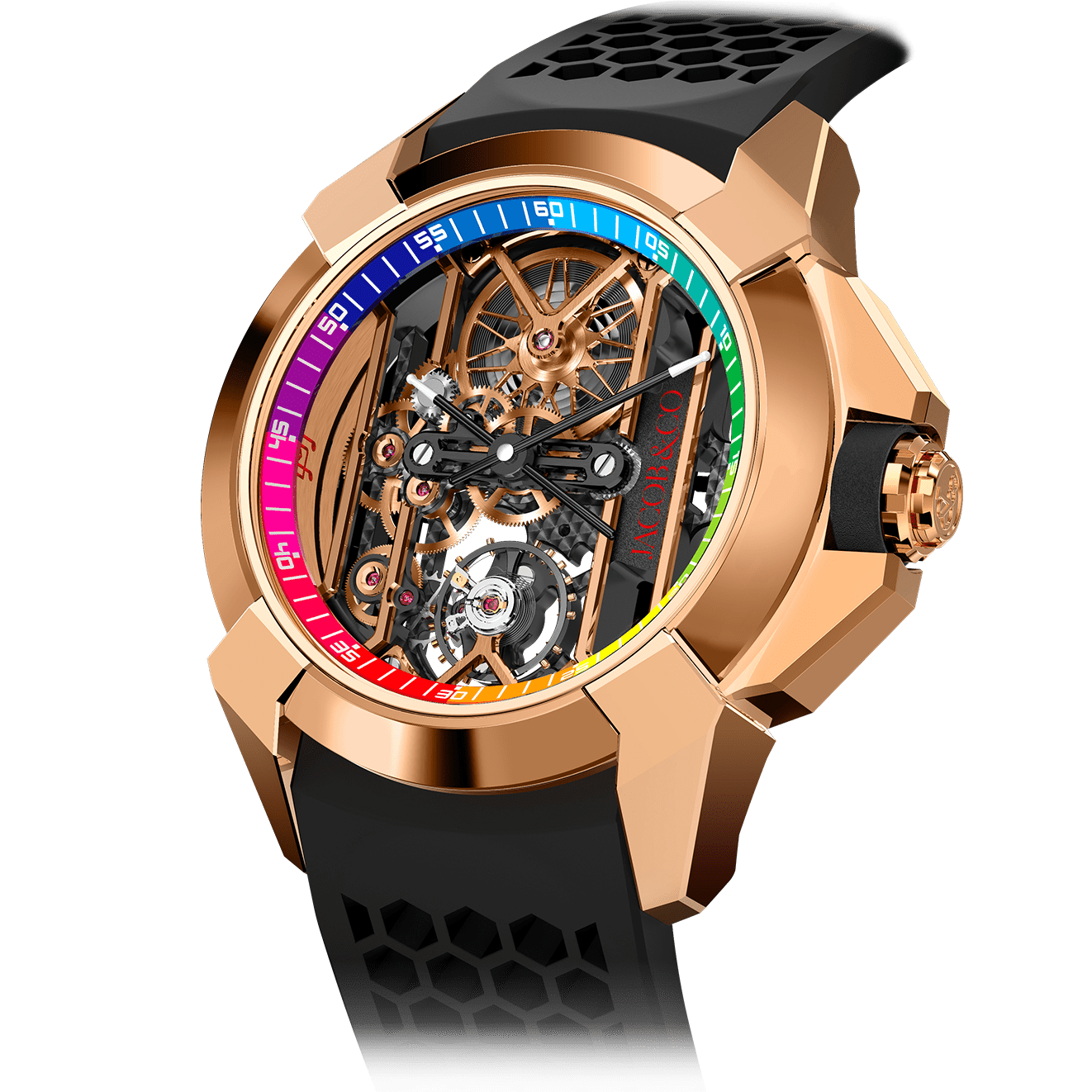 Jacob Co. Epic X Tourbillon Black EX120.43.AA.AA.ABRUA