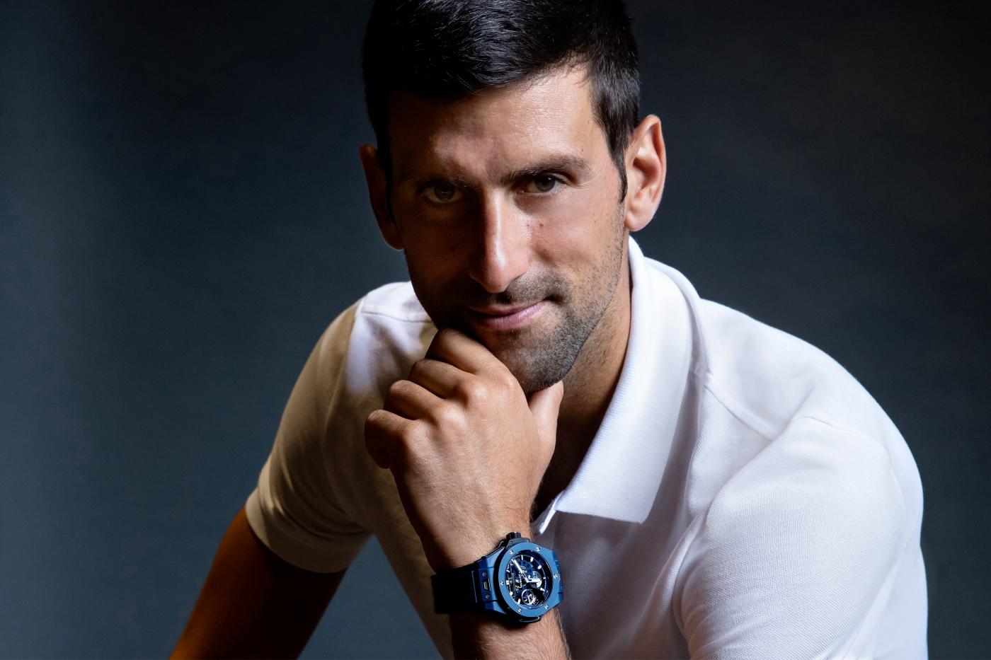 Novak Djokovic trägt Hublot